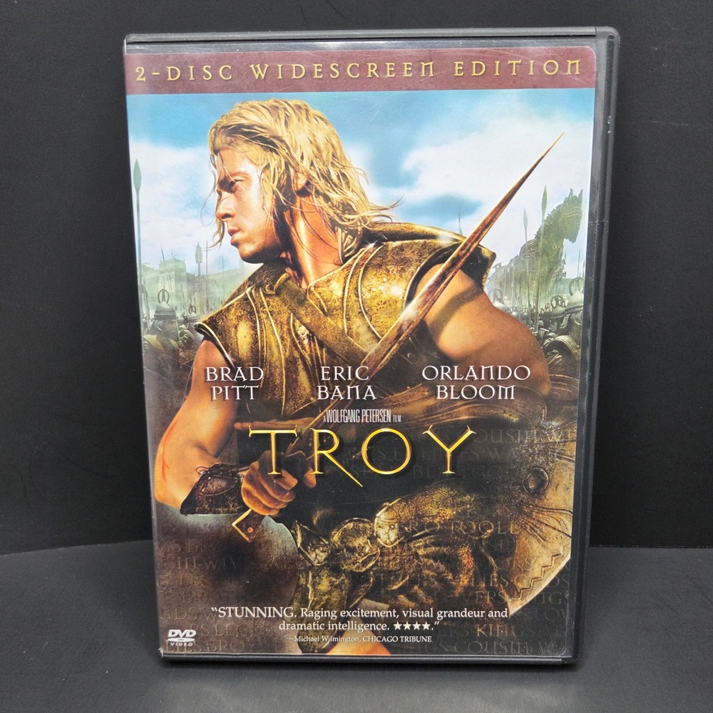 Troy DVD 2-Disc Widescreen Edition Brad Pitt Eric Bana Orlando Bloom 2004 Movie